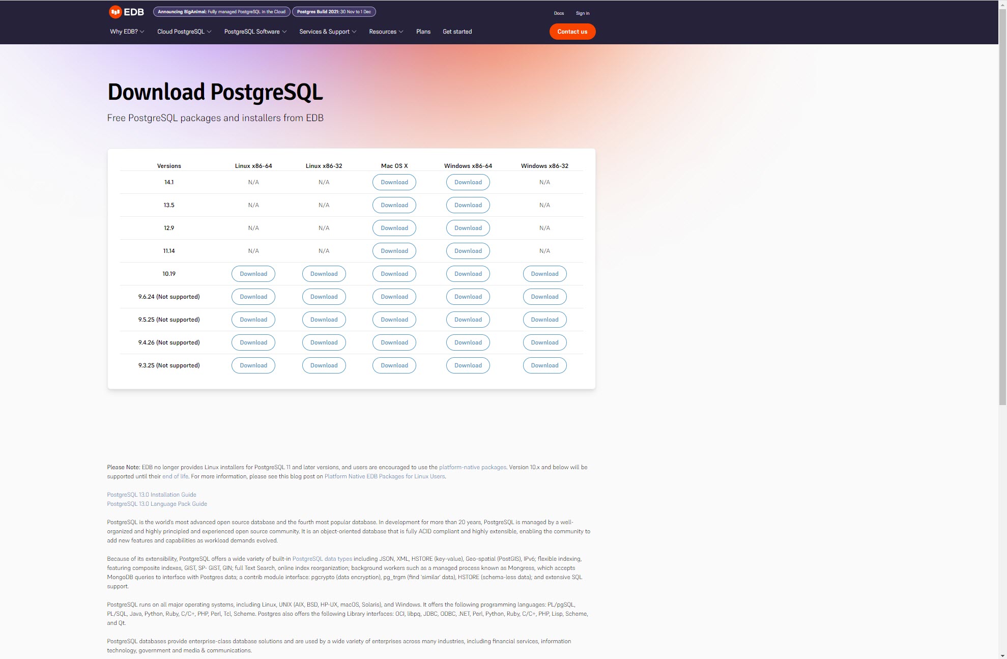 Setting Up Postgres 14 Database
