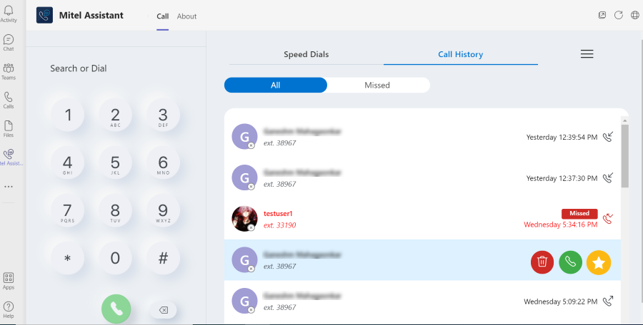 Mitel Call Transfer Process Uso di Mitel Assistant