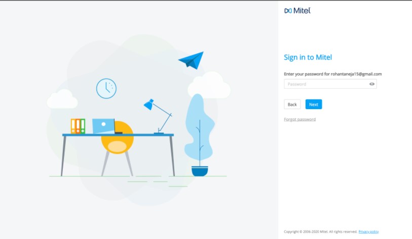 Screenshot of the CloudLink Authorization page prompting users to enter their password for authentication