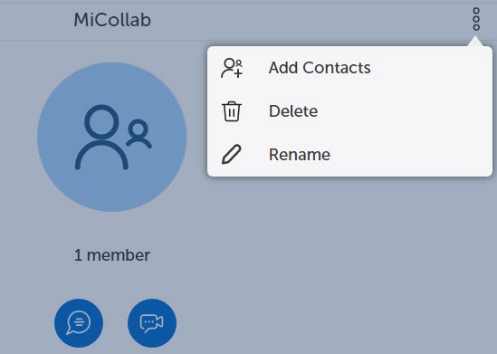Screenshot of Add Contacts pop-up