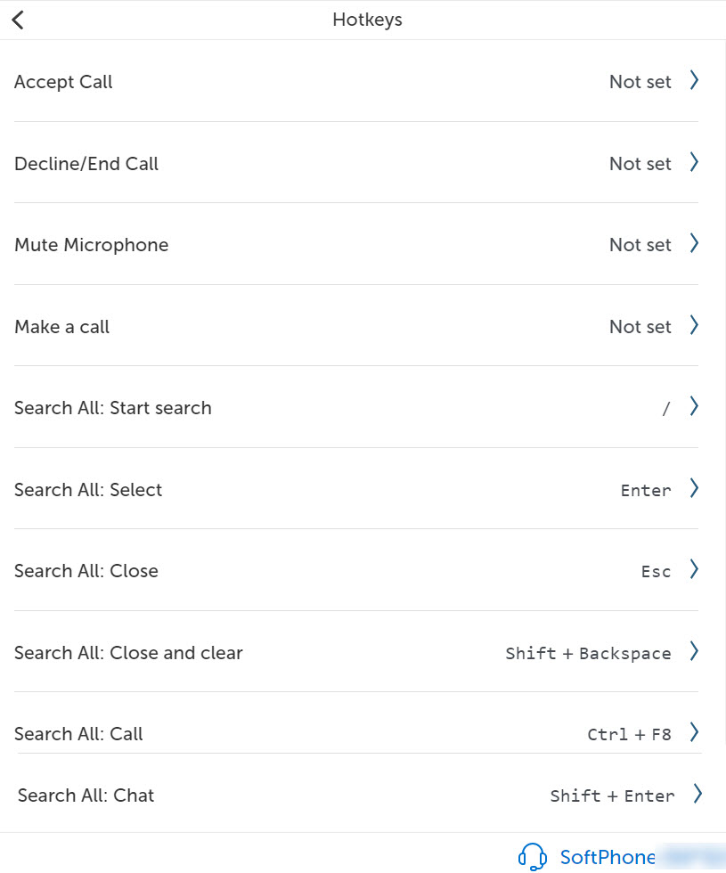 Hot Key Dialog Managing hotkeys