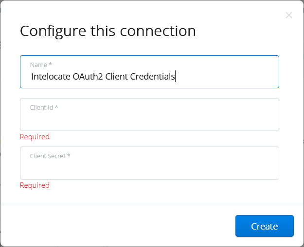 Intelocate Integration - Configure this connection