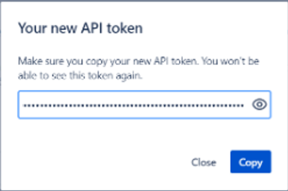 Jira Cloud - New API Token